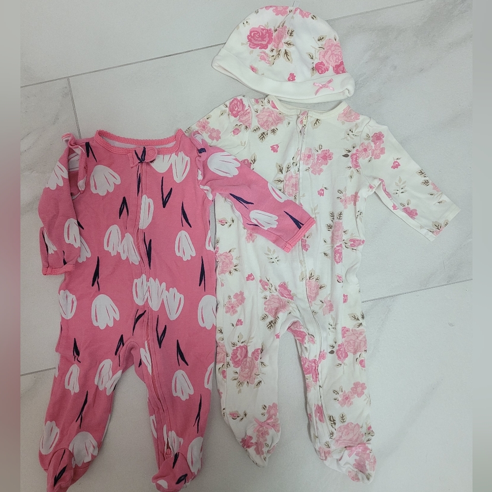 Baby Girl Sleep and Play Bundle of 2